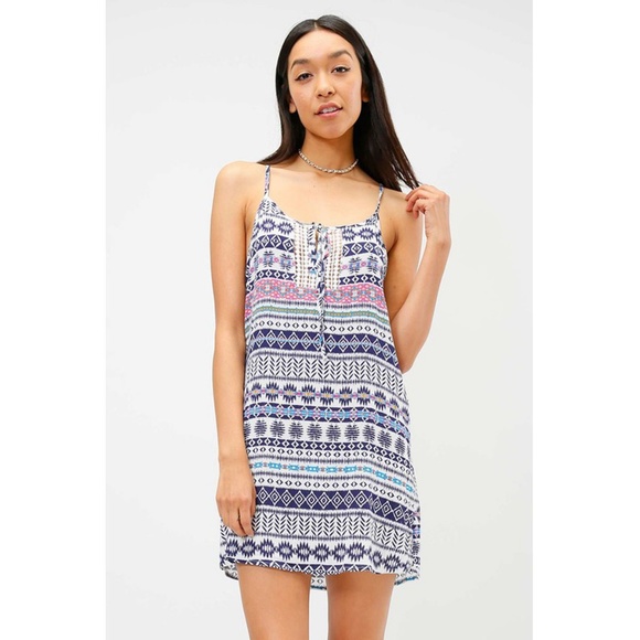 NEW Tribal Print Dress | Navy - Picture 3 of 5